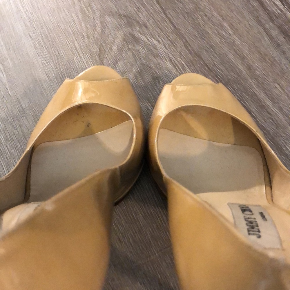 Jimmy Choo Peep Toe Patent Leather Heels Size 40 - Picture 16 of 16